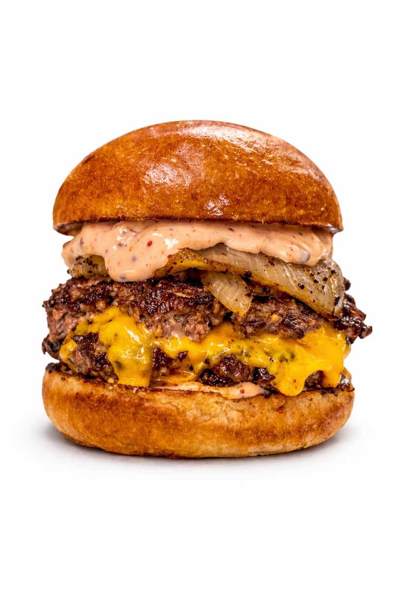 Burger Nation Oklahoma food trailer catering a private celebration with burgers hot off the grill